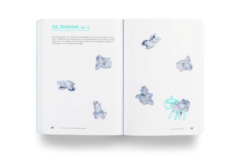 Achterkant van Little creative thinker’s exercise book