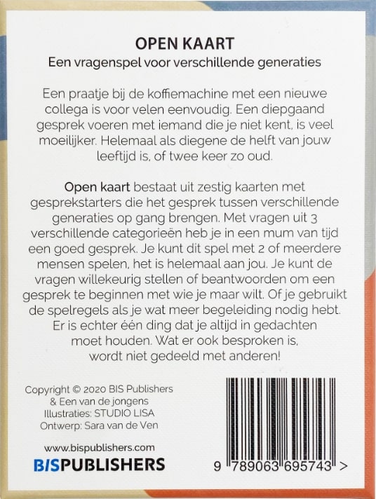 Achterkant van Open kaart