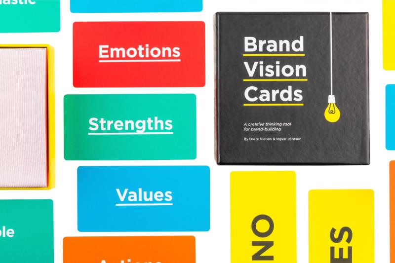 Achterkant van Brand Vision Cards