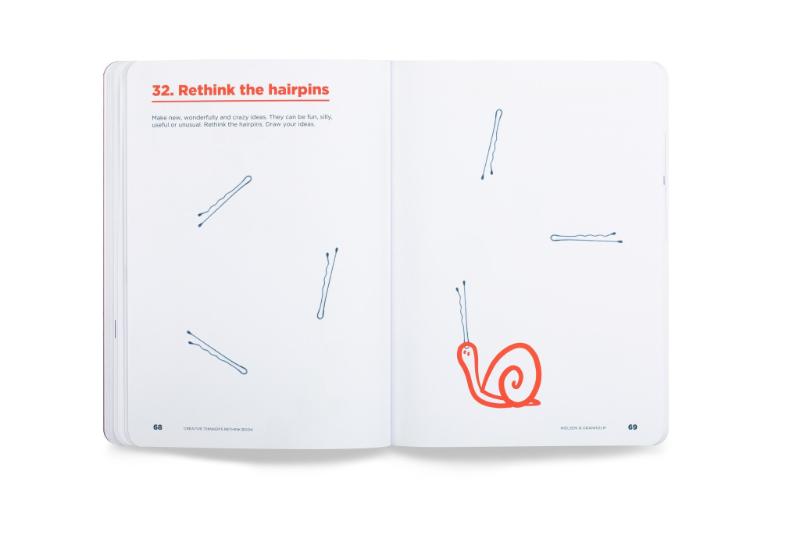 Achterkant van Creative Thinker's Rethink Book