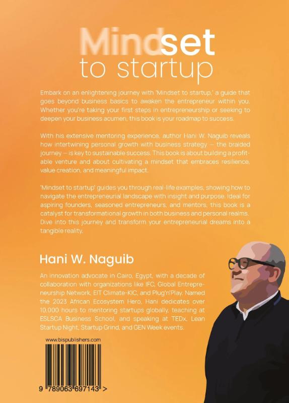 Achterkant van Mindset to startup