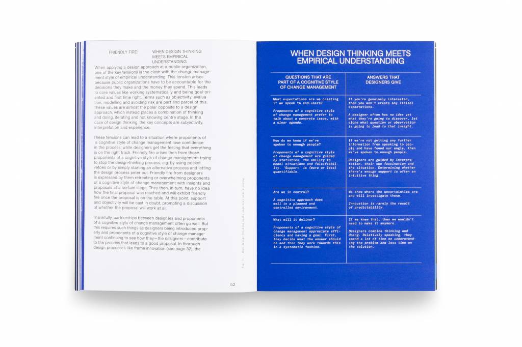 Achterkant van Designing With and Within Public Organizations