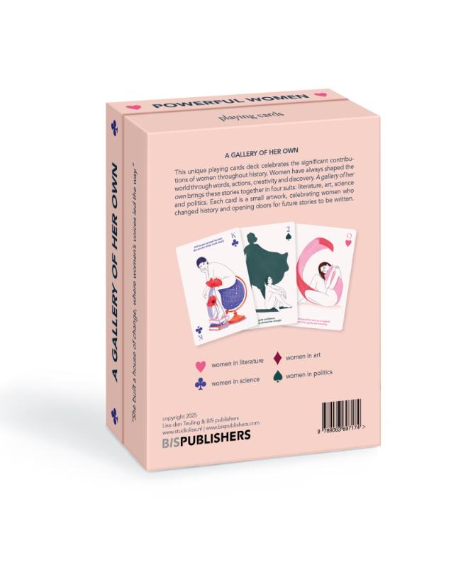 Achterkant van Powerful Women Playing Cards
