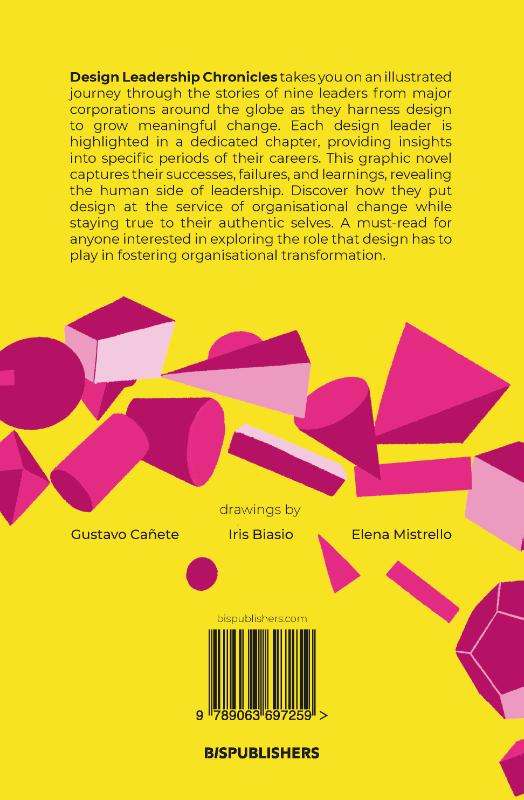 Achterkant van Design Leadership Chronicles