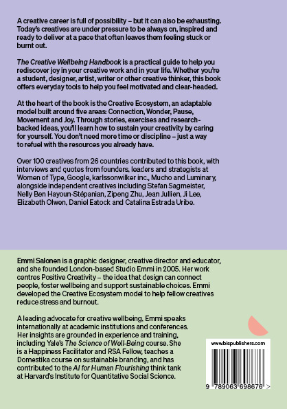 Achterkant van The Creative Wellbeing Handbook