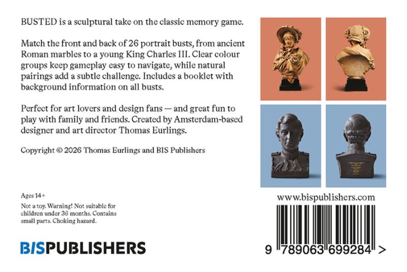 Achterkant van Busted: a memory game
