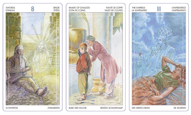 Achterkant van Scarabeo Tarot of the Spirit World