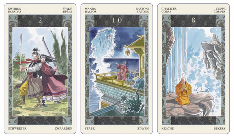Achterkant van Scarabeo Samurai Tarot