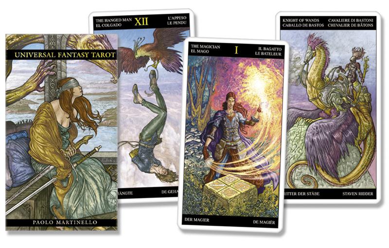 Achterkant van Scarabeo Universal Fantasy Tarot (NL) 78 full-colour kaarten
