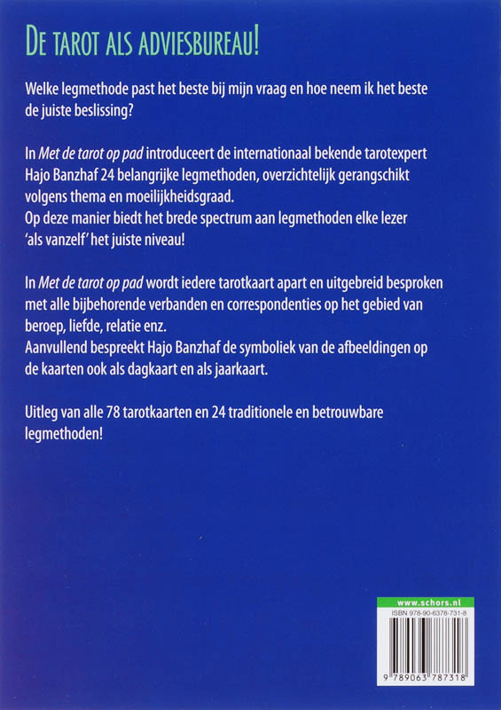 Achterkant van Met de tarot op pad