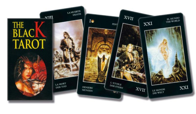 Achterkant van The black tarot