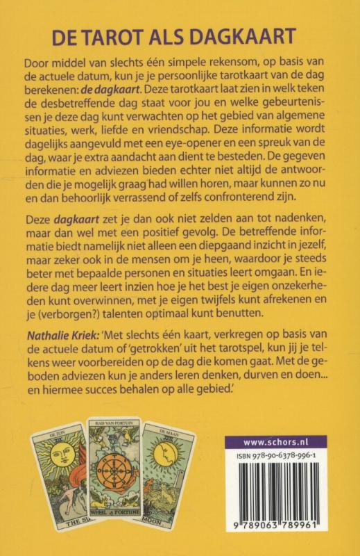 Achterkant van De tarot als dagkaart