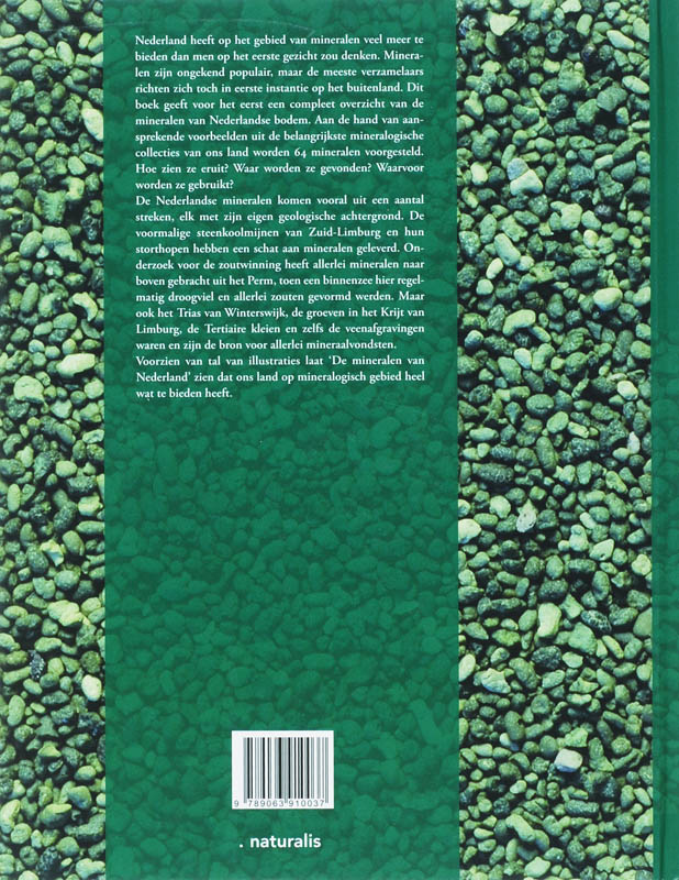 Achterkant van De mineralen van Nederland