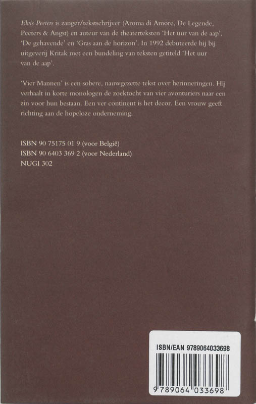 Achterkant van Vier mannen