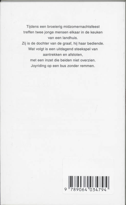 Achterkant van Froken Julie