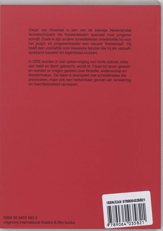 Achterkant van Ode