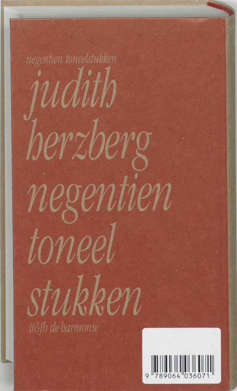 Achterkant van Negentien toneelstukken
