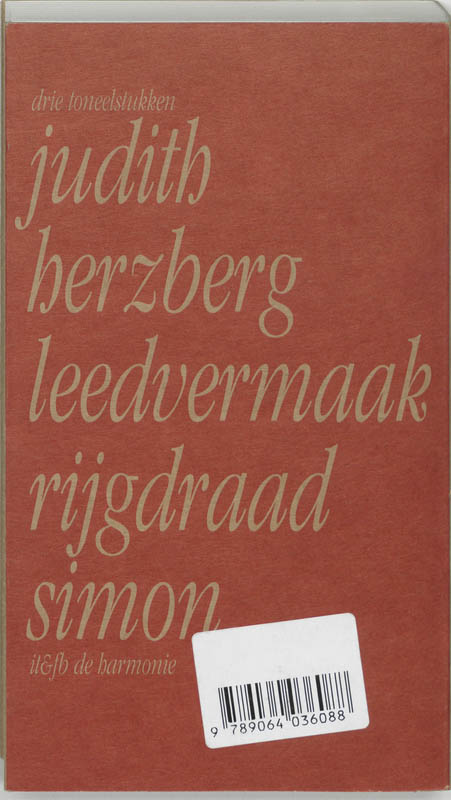 Achterkant van Leedvermaak / Rijgdraad / Simon