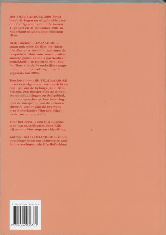 Achterkant van 2001