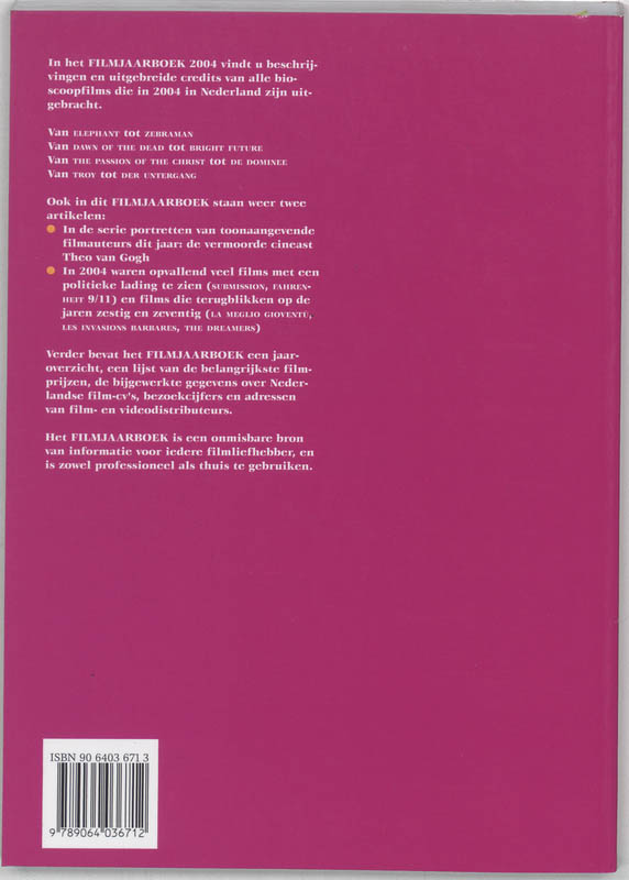 Achterkant van 2004