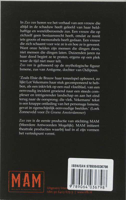 Achterkant van Zus van