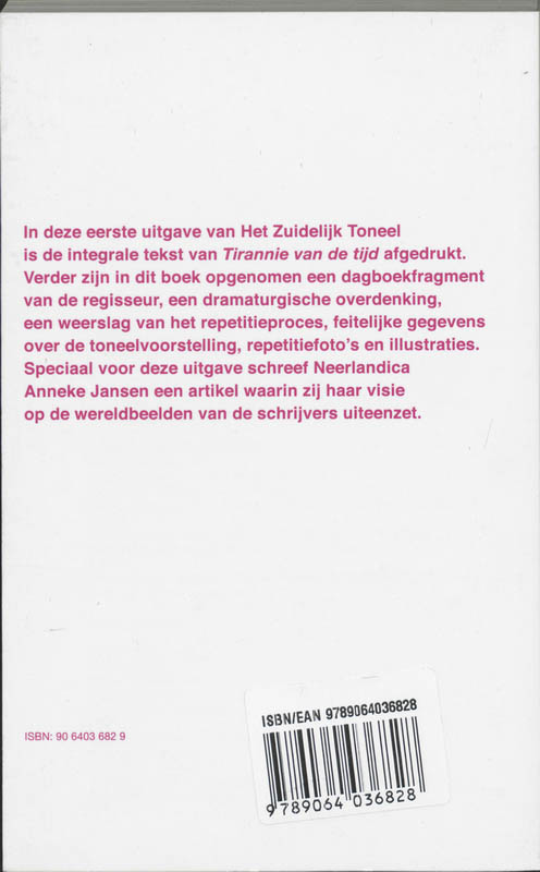 Achterkant van Tirannie van de tijd
