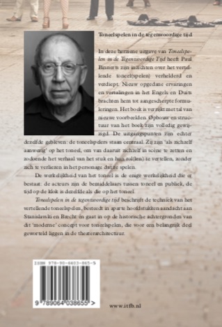 Achterkant van Toneelspelen in de tegenwoordige tijd