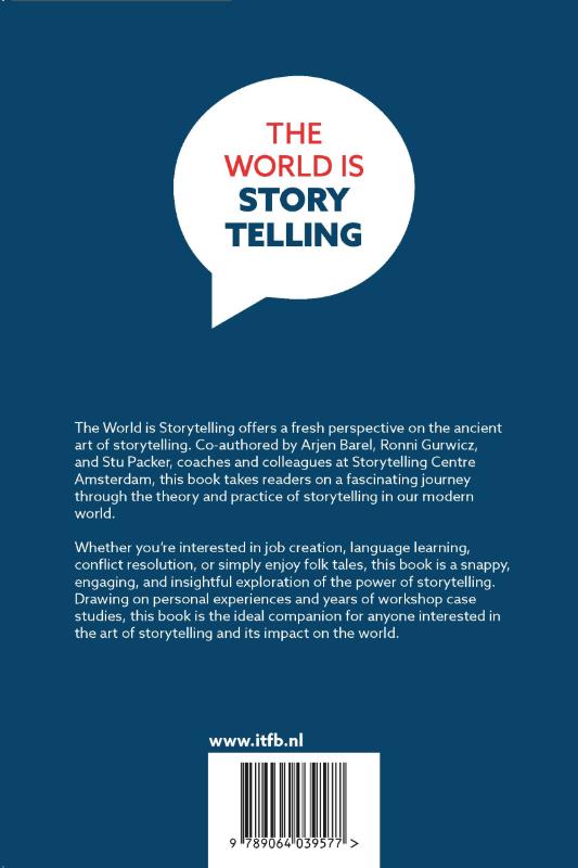 Achterkant van The World is Storytelling