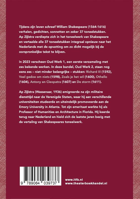 Achterkant van William Shakespeare 2