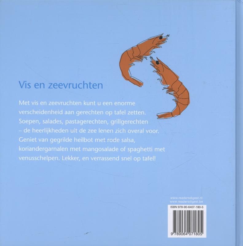 Achterkant van Vis en zeevruchten