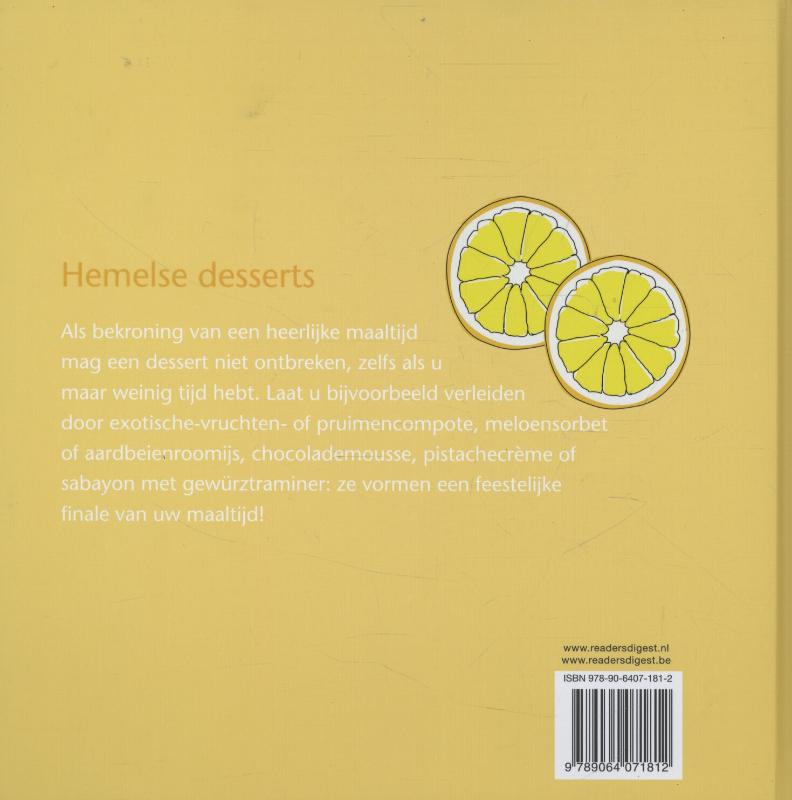 Achterkant van Hemlse desserts