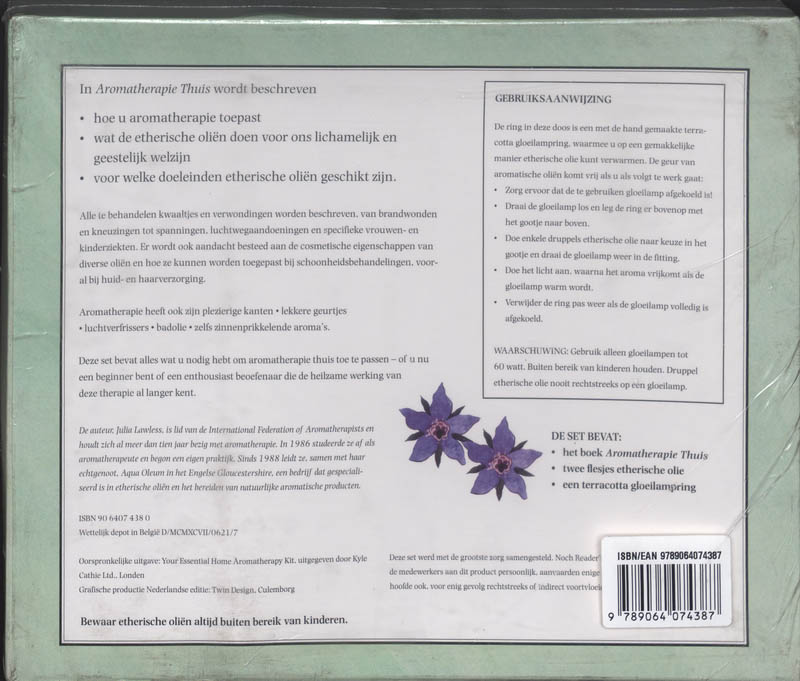 Achterkant van Aromatherapie thuis