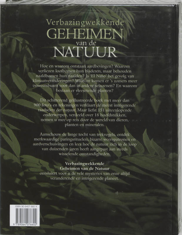 Achterkant van Verbazingwekkende geheimen van de natuur