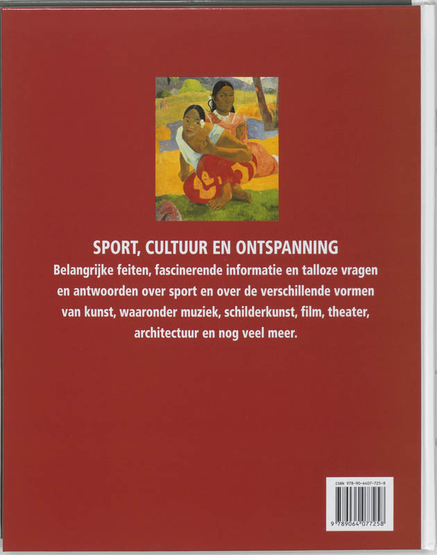 Achterkant van Sport, cultuur en ontspanning