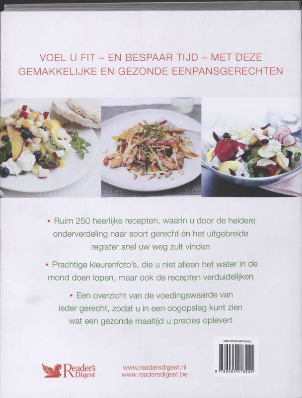 Achterkant van Gezonde eenpansgerechten