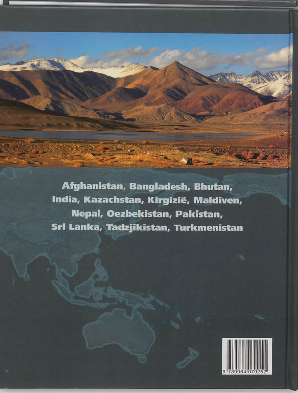 Achterkant van Zuid- en Midden-Azië