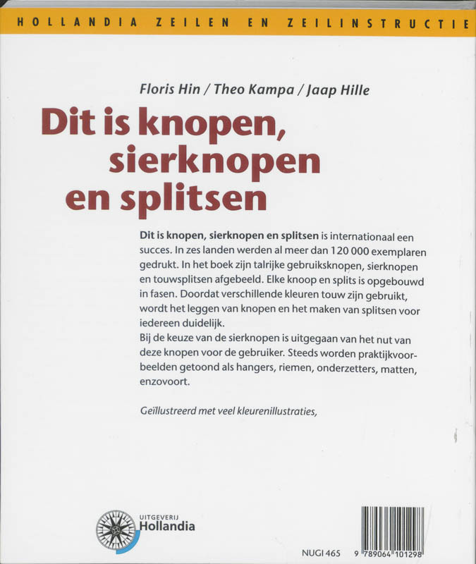 Achterkant van Dit is knopen, sierknopen en splitsen