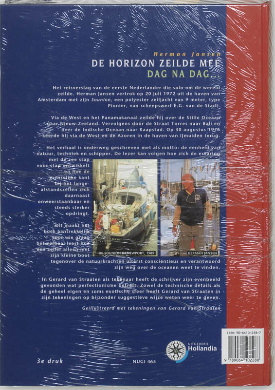 Achterkant van De horizon zeilde mee, dag na dag...