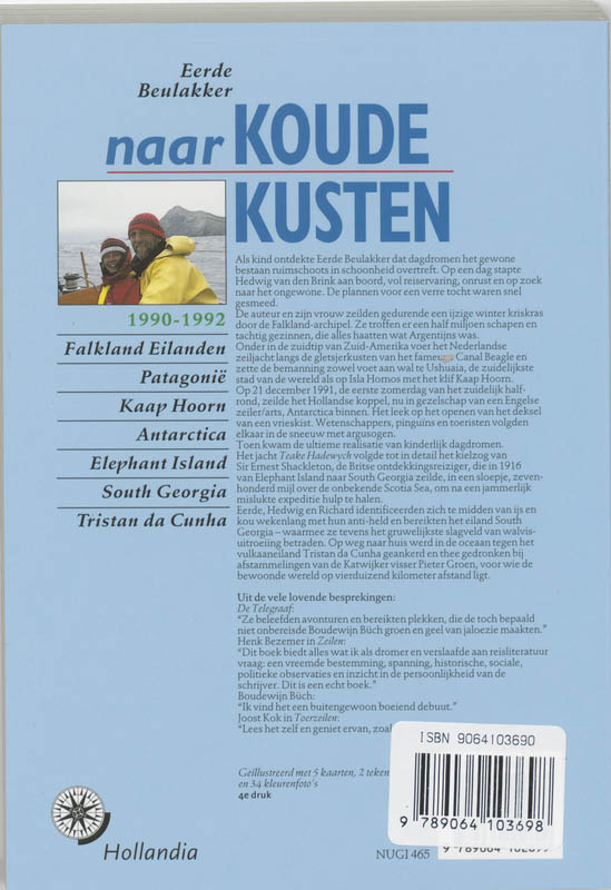 Achterkant van Naar koude kusten