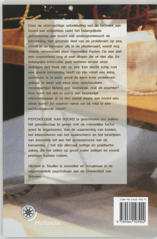 Achterkant van Psychologie aan boord