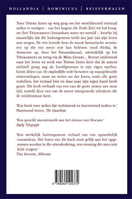 Achterkant van De ongelooflijke tocht