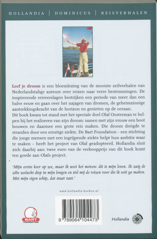 Achterkant van Leef je droom