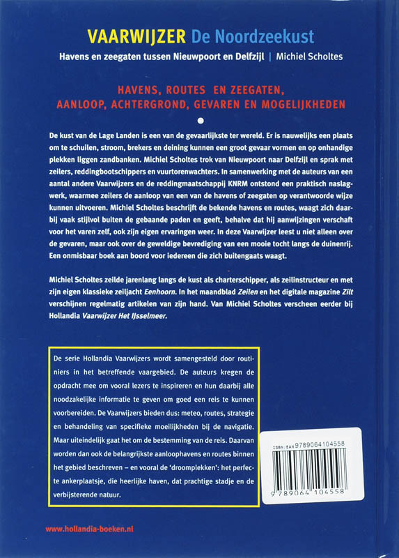 Achterkant van Vaarwijzer Noordzeekust