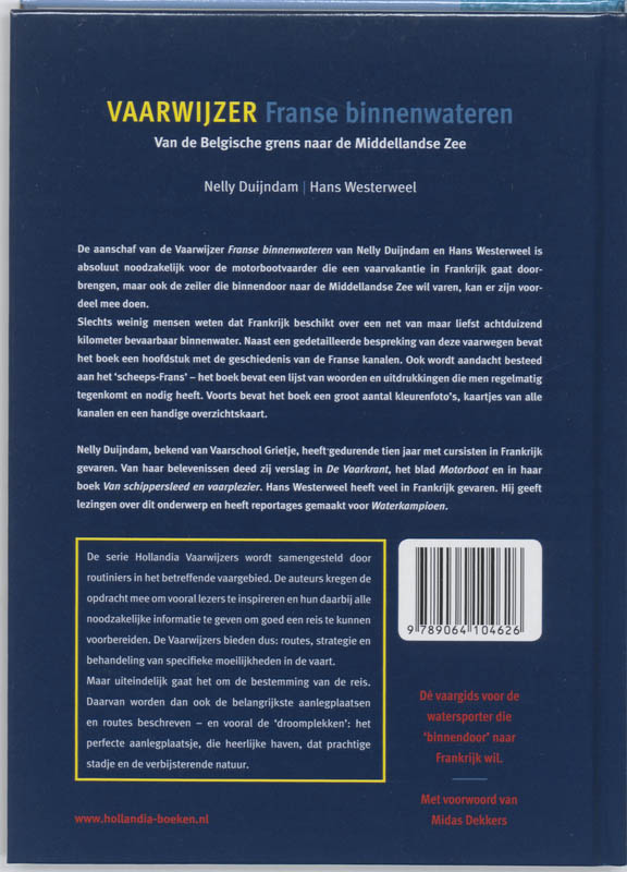 Achterkant van Franse binnenwateren
