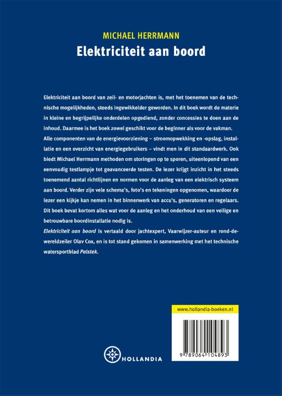 Achterkant van Elektriciteit aan boord