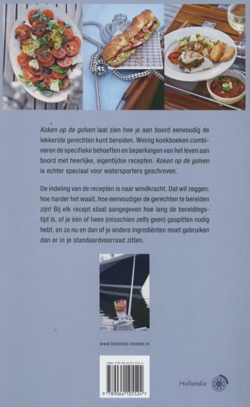 Achterkant van Koken op de golven