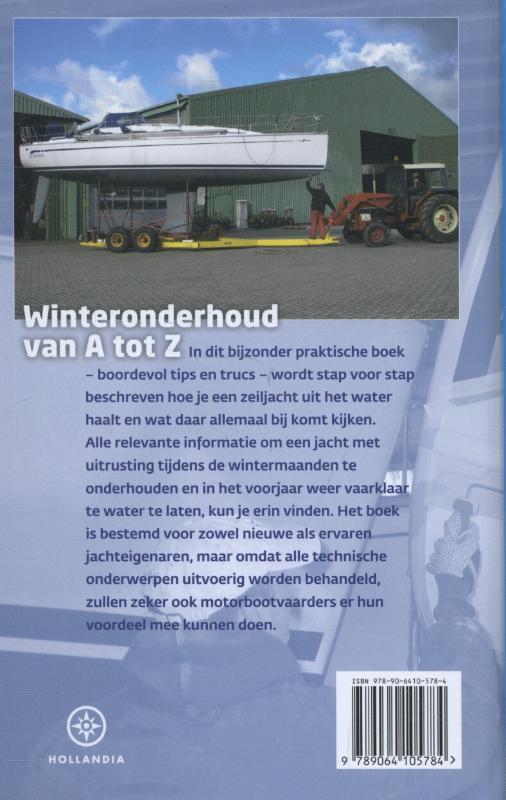 Achterkant van Winterberging van zeiljachten