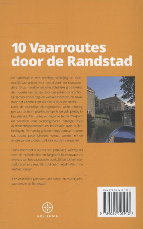 Achterkant van 10 vaarroutes door de Randstad