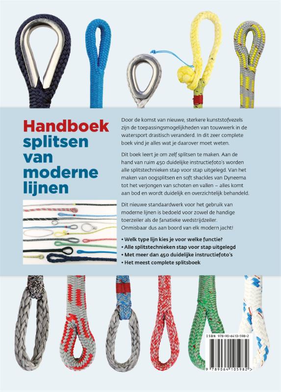 Achterkant van Handboek splitsen van moderne lijnen