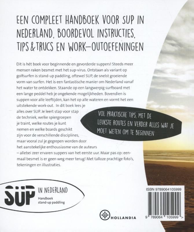 Achterkant van SUP in Nederland